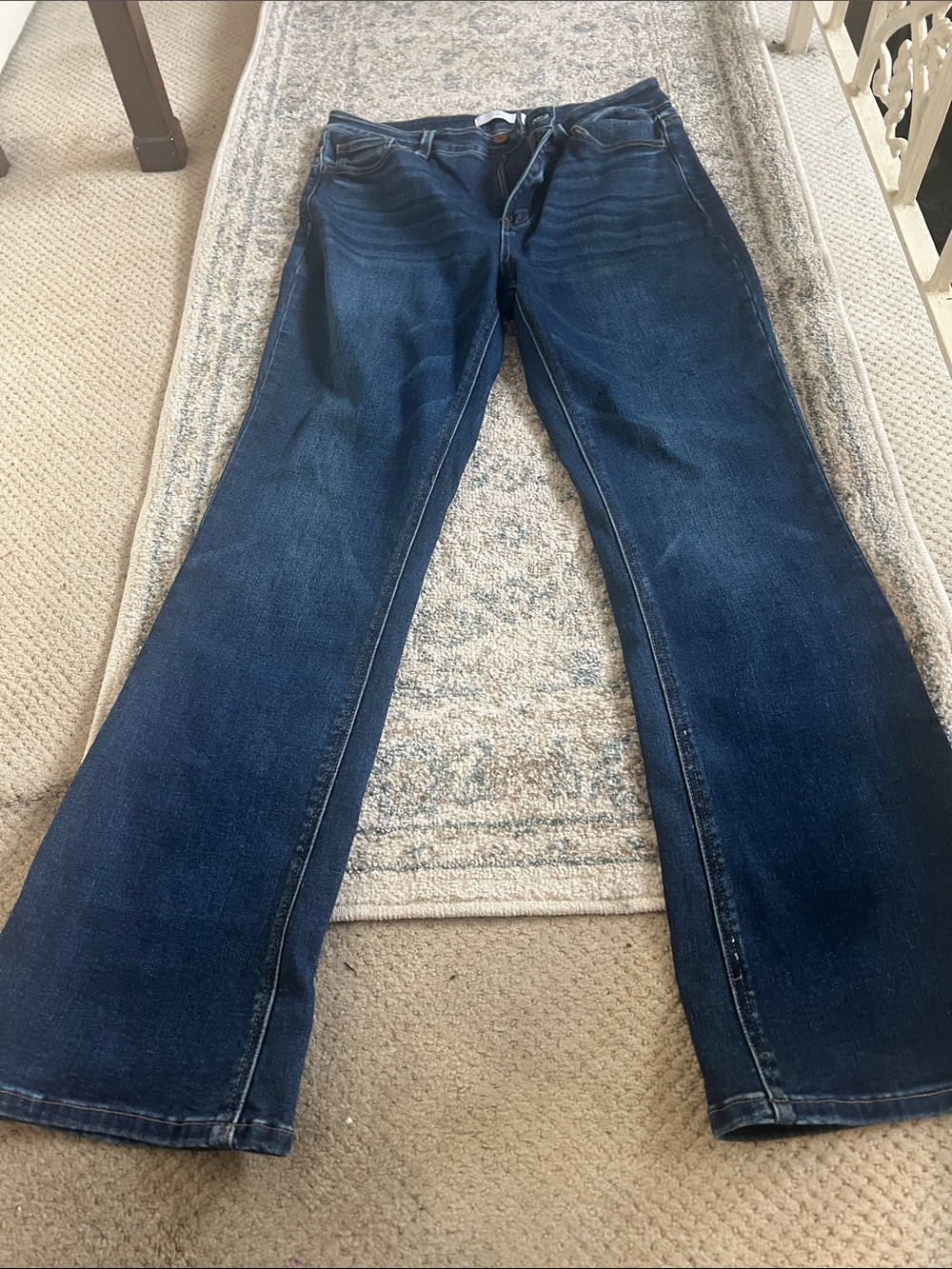Vervet High Rise Dark Wash non distressed bootcut Jeans